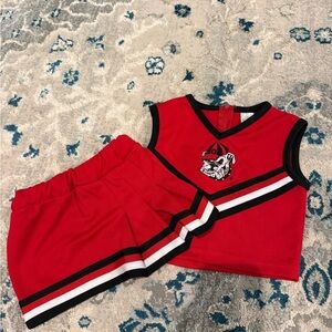 Red Georgia Bulldogs Cheer Set